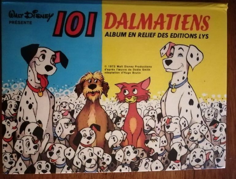 101 dalmatiens album en relief Livre pop up 1978 Enfantina D après