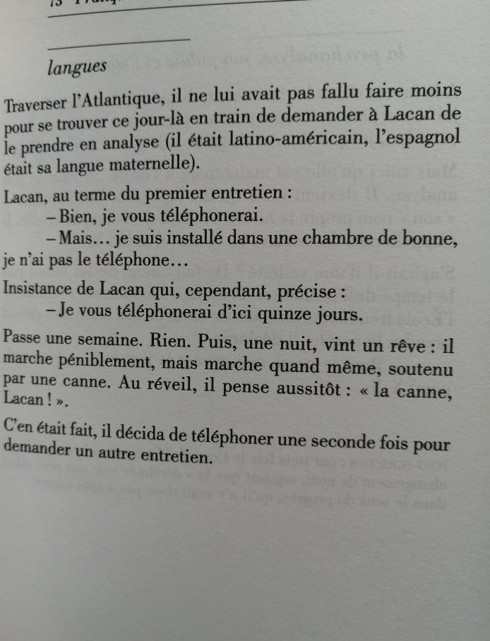 Allo Lacan certainement pas 1998 ALLOUCH Jean Anecdotes autour de