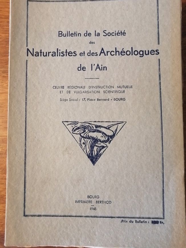 Bulletin de la société des naturalistes et des archéologues de l Ain