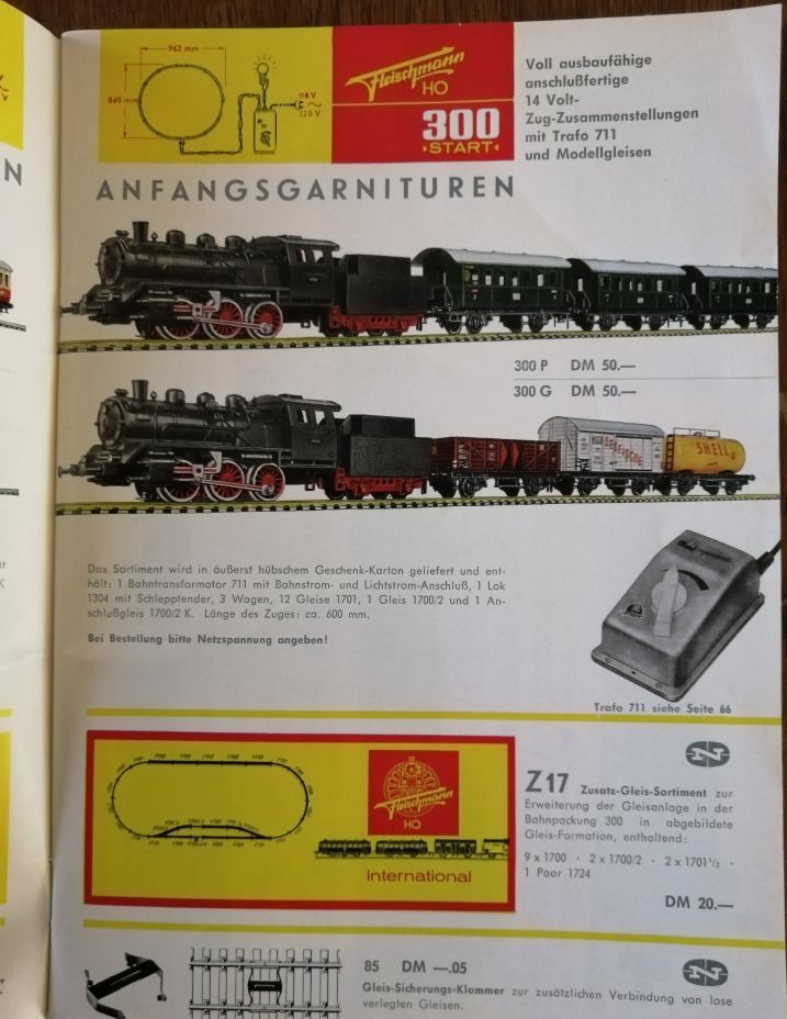 Catalogue Fleischmann HO 1964 1965 Trains modèles réduits Modélisme