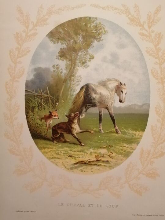 Choix de fables de La Fontaine Album pour les enfants 1883 de LA