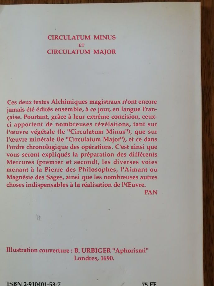 Circulatum minus et Circulatum major 1996 URBIGER Baro alias