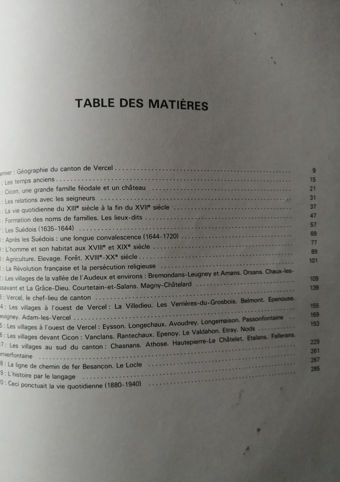 De Cicon à la Grâce dieu 1979 BOUVERESSE Alfred Vercel Doubs Franche