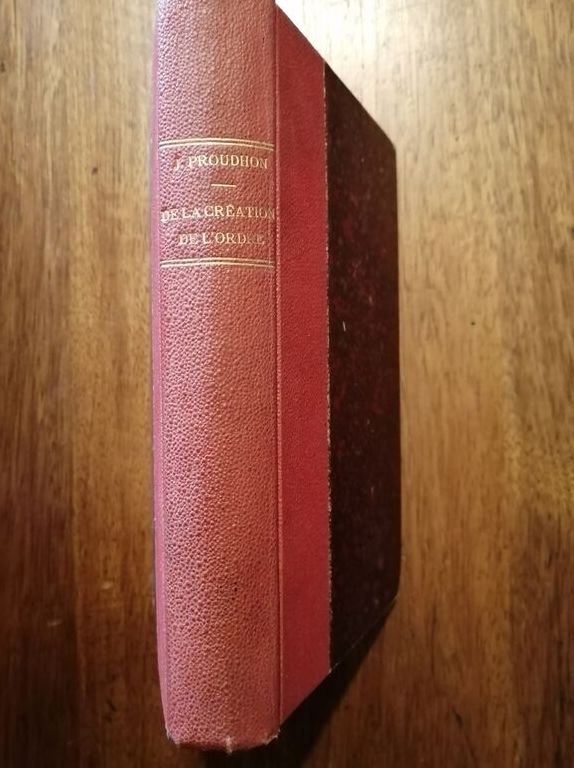 De la création de l ordre dans l humanité ou Principes d organisation