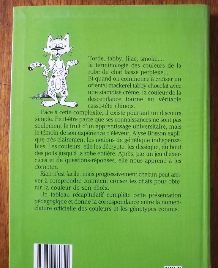 De quelle couleur seront mes chatons Abrégé de génétique de la robe