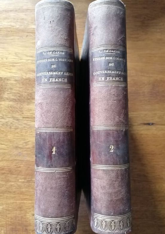 Essai sur l histoire du gouvernement représentatif en France de 1789