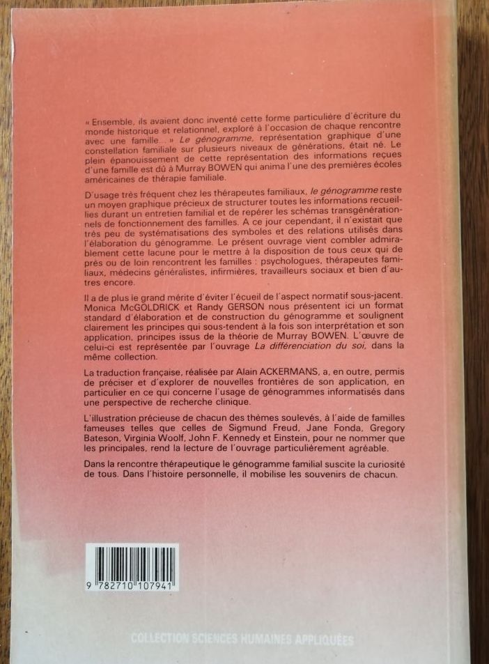 Génogrammes et entretien familial 1990 mac GOLDRICK Monica alias