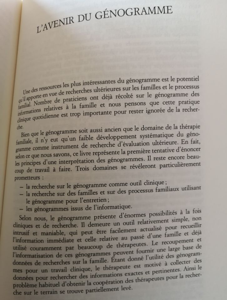 Génogrammes et entretien familial 1990 mac GOLDRICK Monica alias