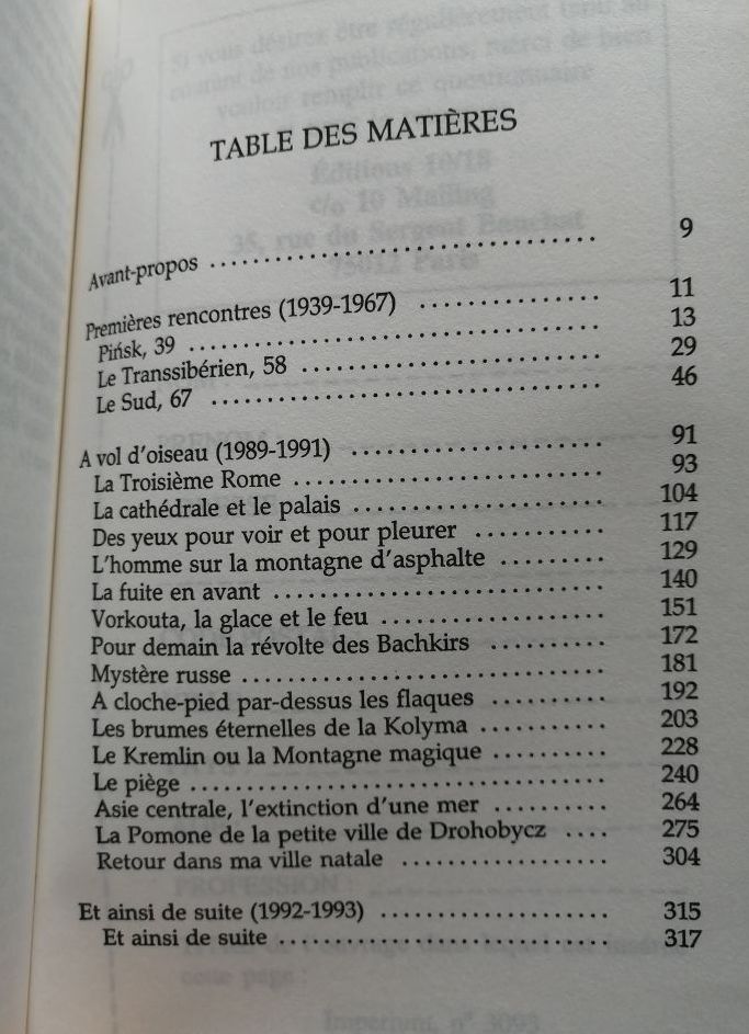 Imperium 1999 KAPUSCINSKI Ryszard Voyage Considération Russie URSS