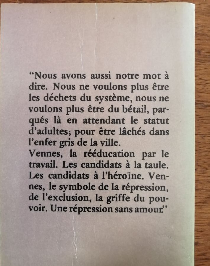 L antichambre de la taule 1978 Plusieurs auteurs Prévention