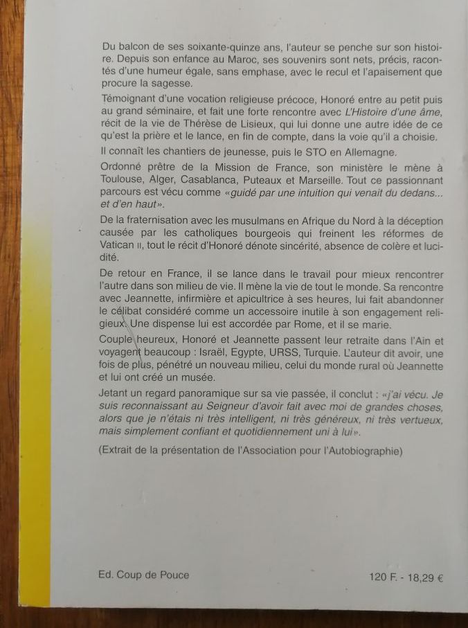 L esprit souffle où il veut Destin d un prêtre ouvrier marié 1999