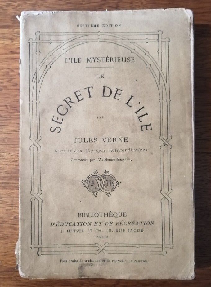 L ile mystérieuse Le secret de l ile sans date VERNE Jules Hetzel 7e