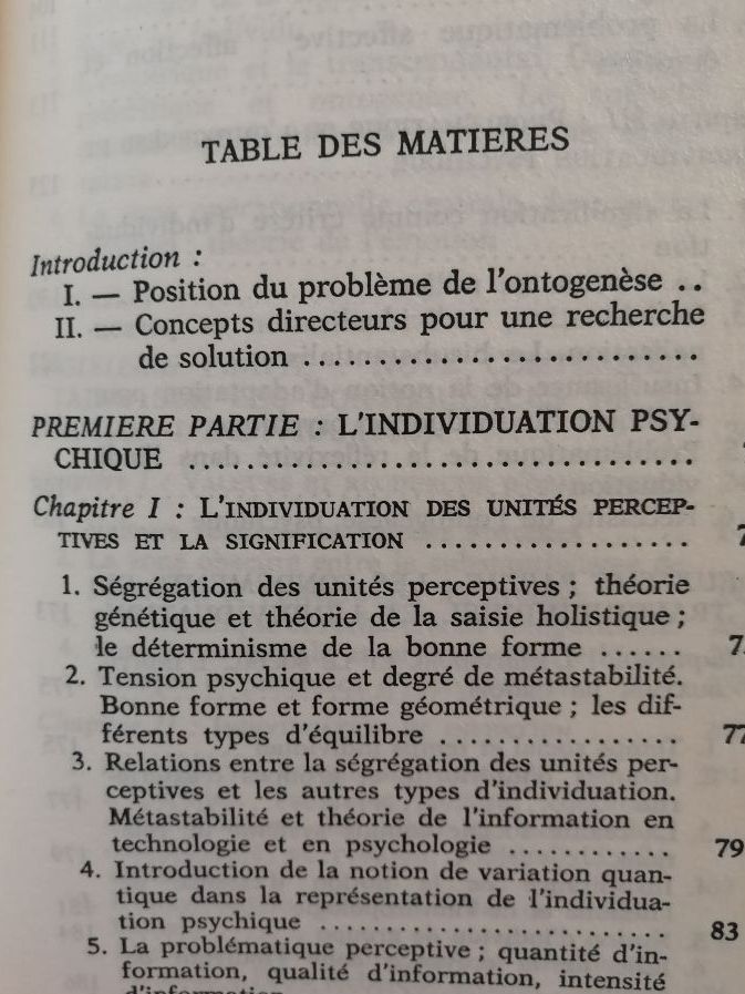L individuation psychique et collective à la lumière des notions de