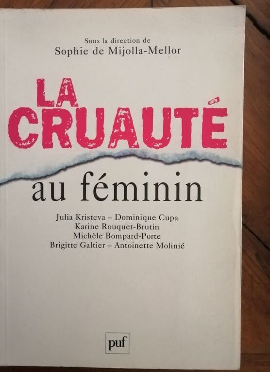 La cruauté au féminin 2004 Plusieurs auteurs Direction de MIJOLLA
