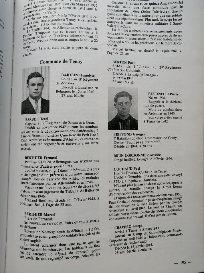 La guerre 1939 1945 dans le canton de Saint Rambert en Bugey 1994 DI