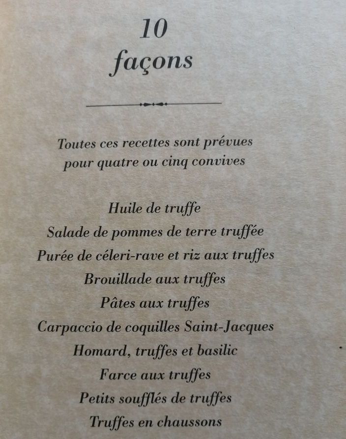 La truffe dix façons de la préparer 2006 Plusieurs auteurs Recettes