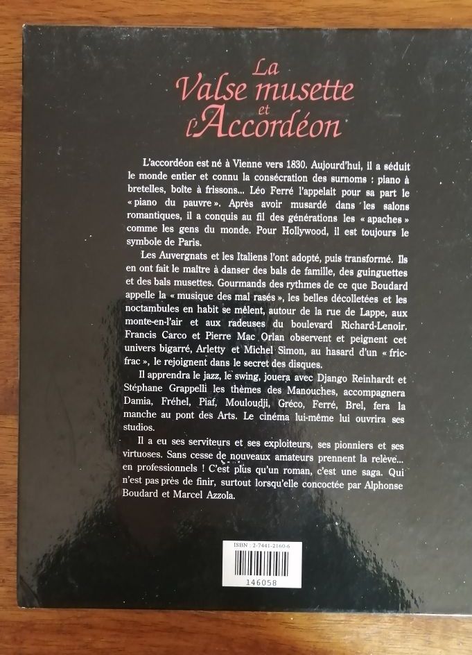 La valse musette et l accordéon 1999 BOUDARD Alphonse et AZZOLA