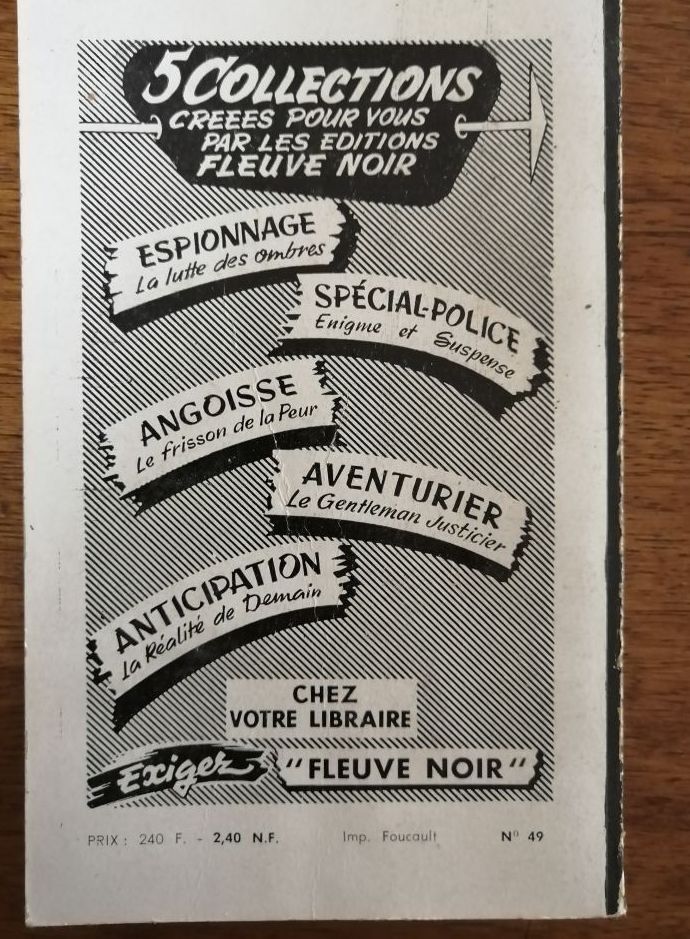 Le club des malsains 1960 le ROY Irving alias DEBEURRE Robert Georges