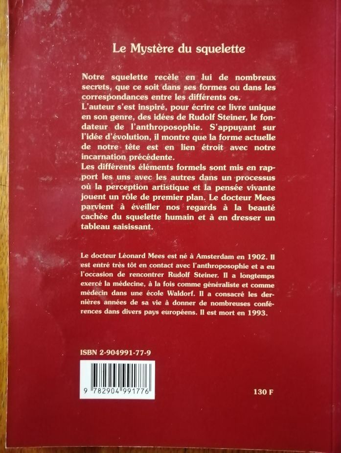 Le mystère du squelette Forme et métamorphose 1997 MEES Léonard