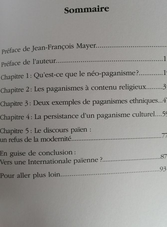 Le néo paganisme Une vision du monde en plein essor 2007 FRANCOIS