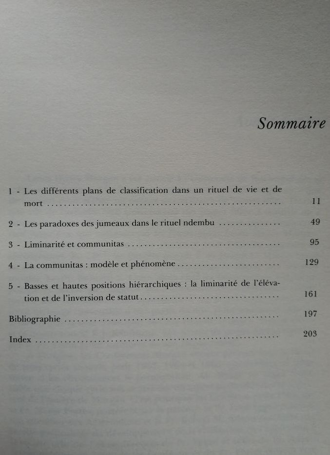 Le phénomène rituel Structure et contre structure 1990 TURNER Victor