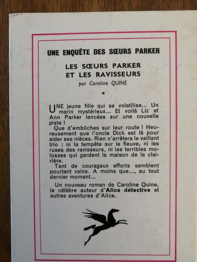 Les soeurs Parker et les ravisseurs Une enquête des soeurs Parker
