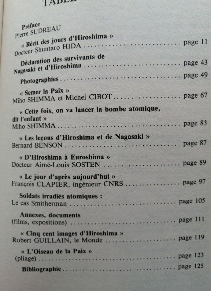 Little boy récit des jours d Hiroshima 1984 HIDA Shuntaro Histoire