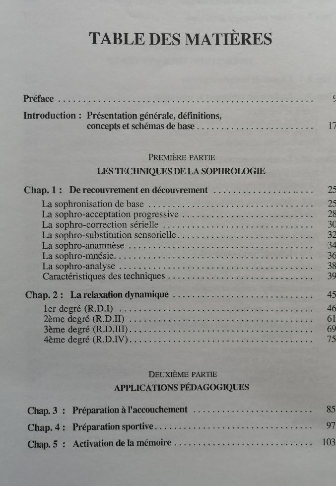 Manuel de sophrologie pédagogique et thérapeutique 1990 ETCHELECOU