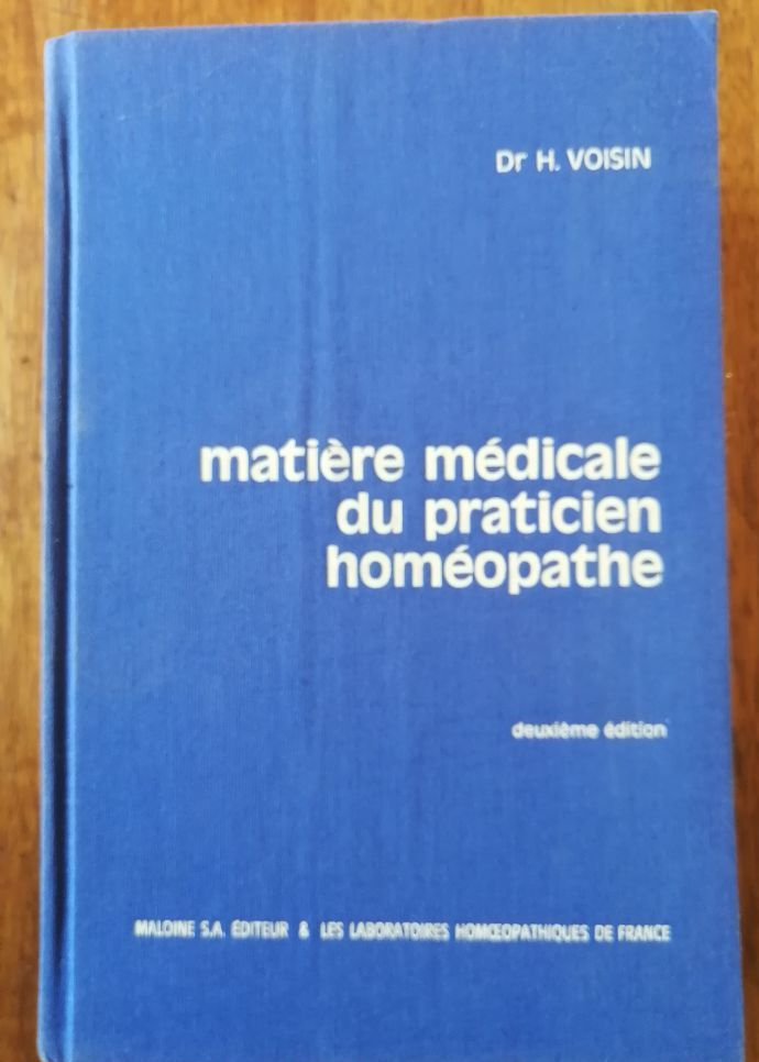 Matière médicale du praticien homéopathe 1986 VOISIN Henri Symptome