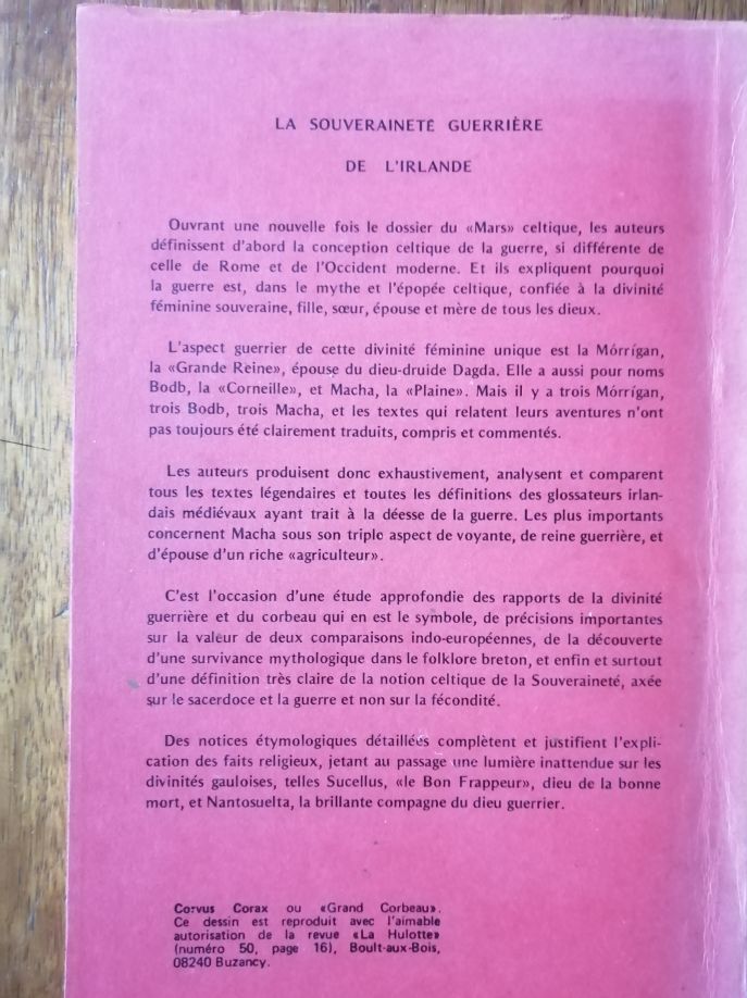 Morrigan Bodb Macha La souveraineté guerrière de l Irlande 1983 le