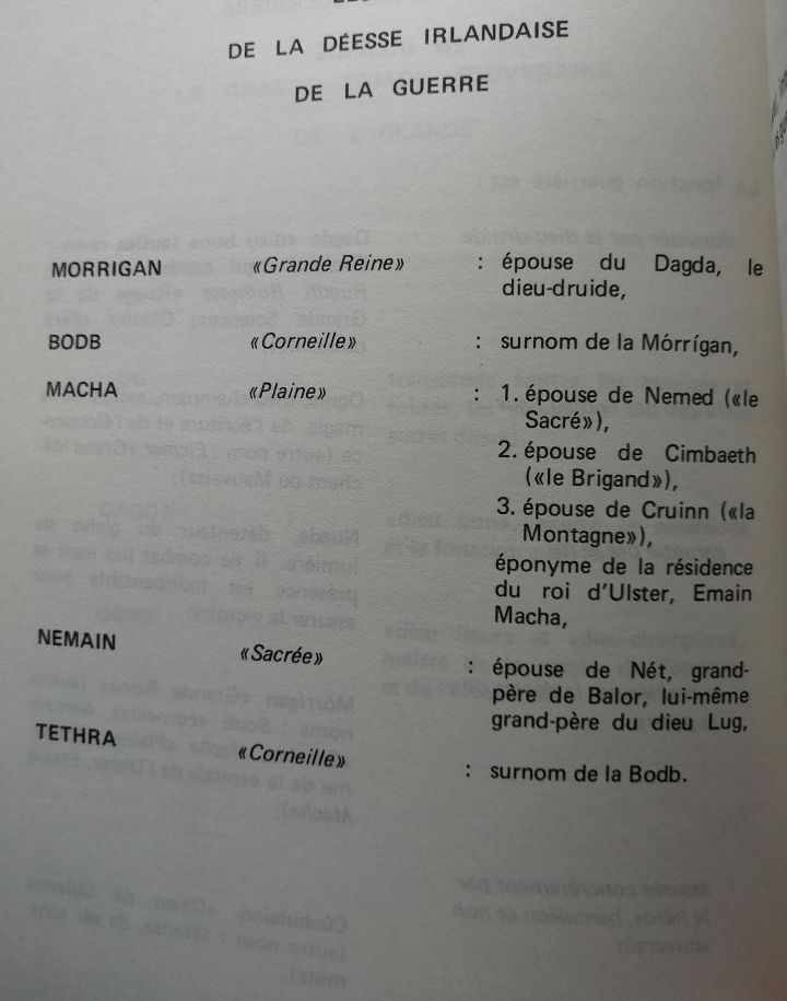 Morrigan Bodb Macha La souveraineté guerrière de l Irlande 1983 le
