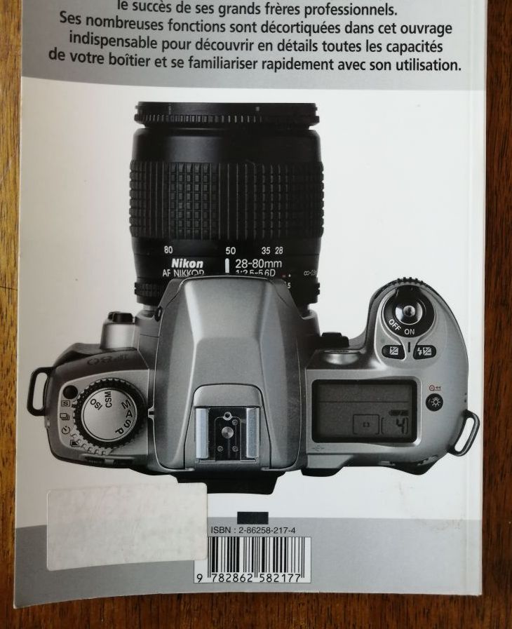 Nikon F80 2000 TAULEIGNE Claude VM En français Manuel technique