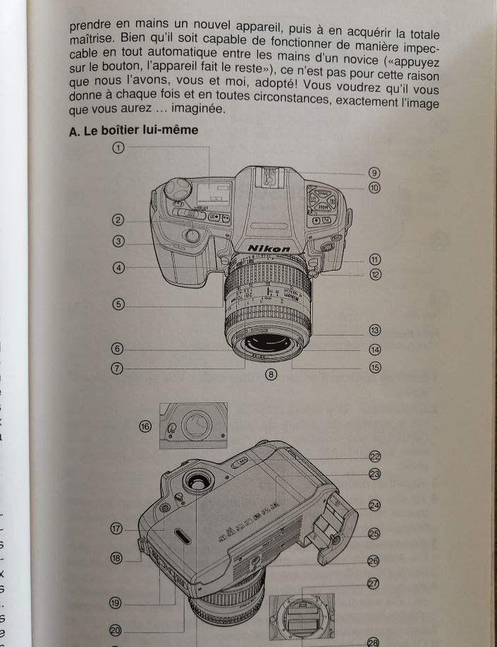 Nikon F90 F90X 1996 BOUILLOT René VM Manuel technique en français