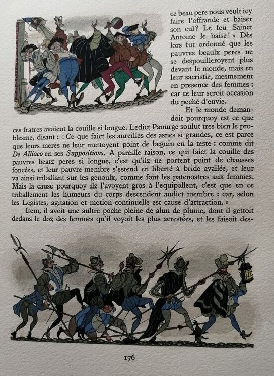 Oeuvres de Rabelais illustrations par Lemarié en 3 volumes 1950