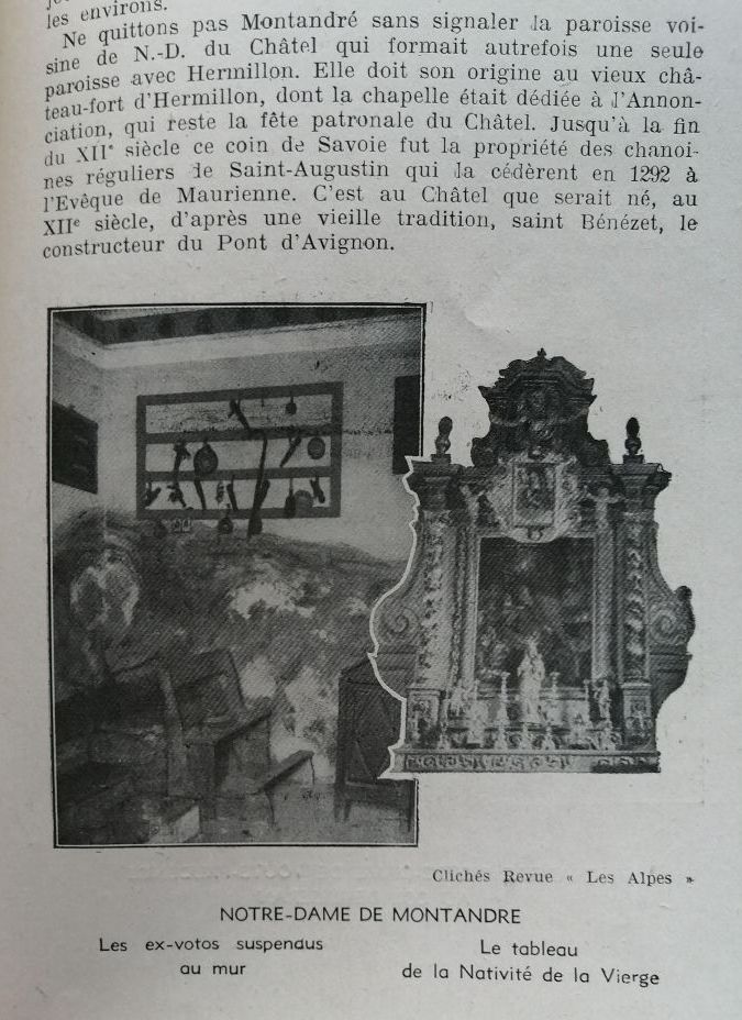 Pèlerinages de Notre Dame Diocèse de Maurienne 1945 BERNARDET Edmond