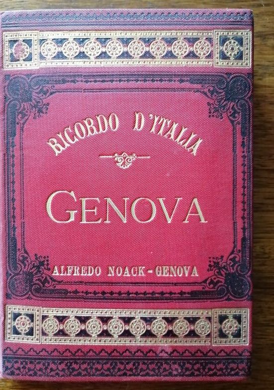 Photographies albuminées de Genova Gênes 24 en album accordéon vers