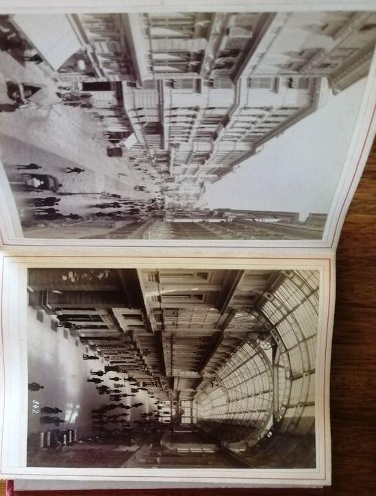 Photographies albuminées de Genova Gênes 24 en album accordéon vers