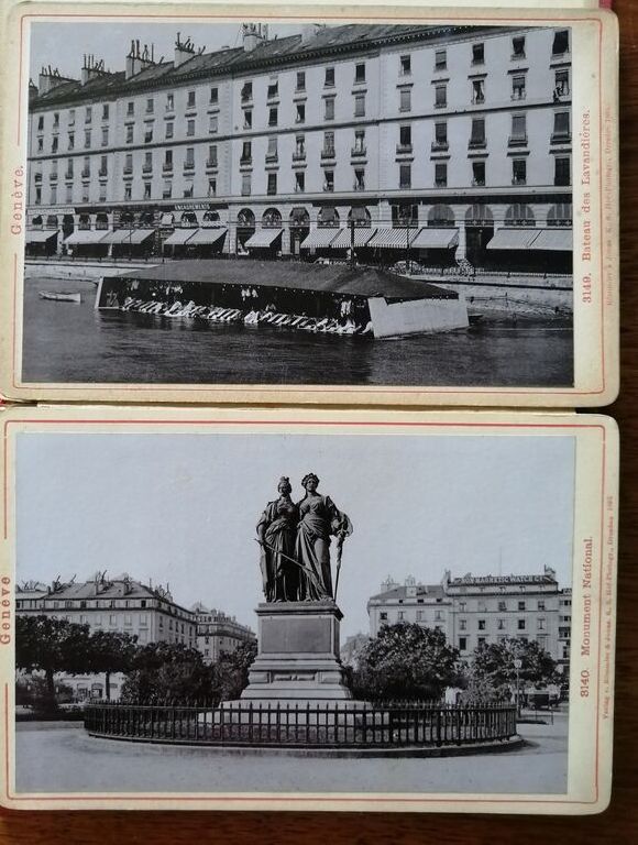 Photographies de Genève 12 en album accordéon 1890 1893 ROMMLER Emil