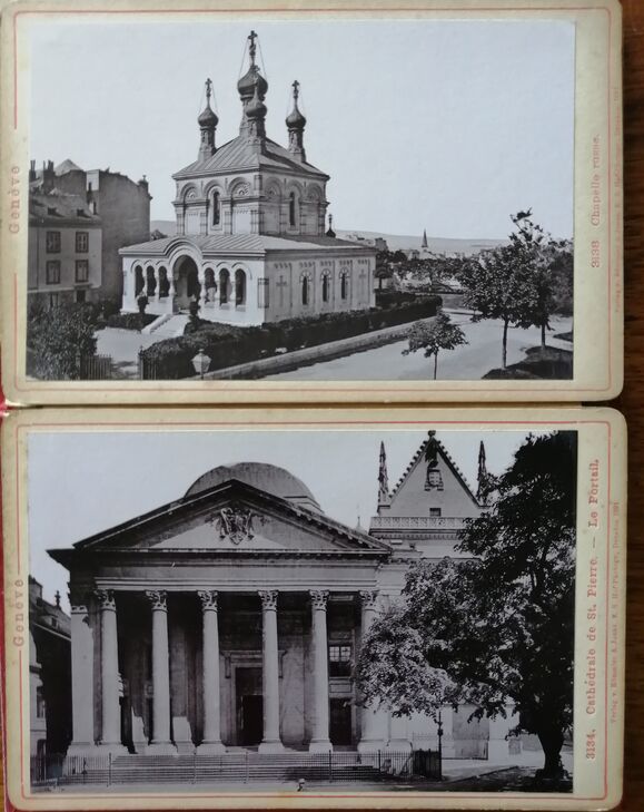 Photographies de Genève 12 en album accordéon 1890 1893 ROMMLER Emil