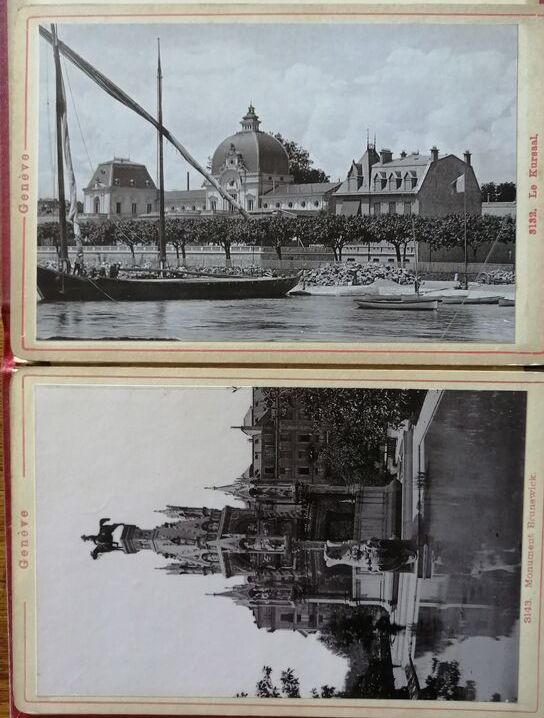 Photographies de Genève 12 en album accordéon 1890 1893 ROMMLER Emil