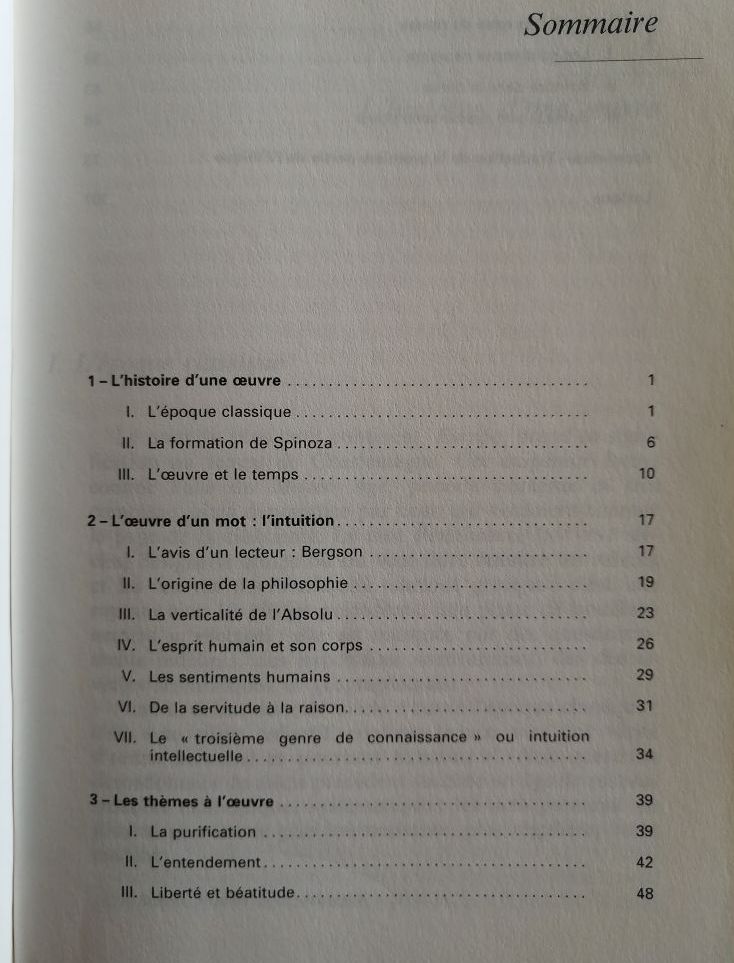 Premières leçons sur l éthique de Spinoza 1998 MILLET Louis Lecture