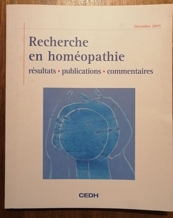 Recherche en homéopathie résultats publications commentaires 2005