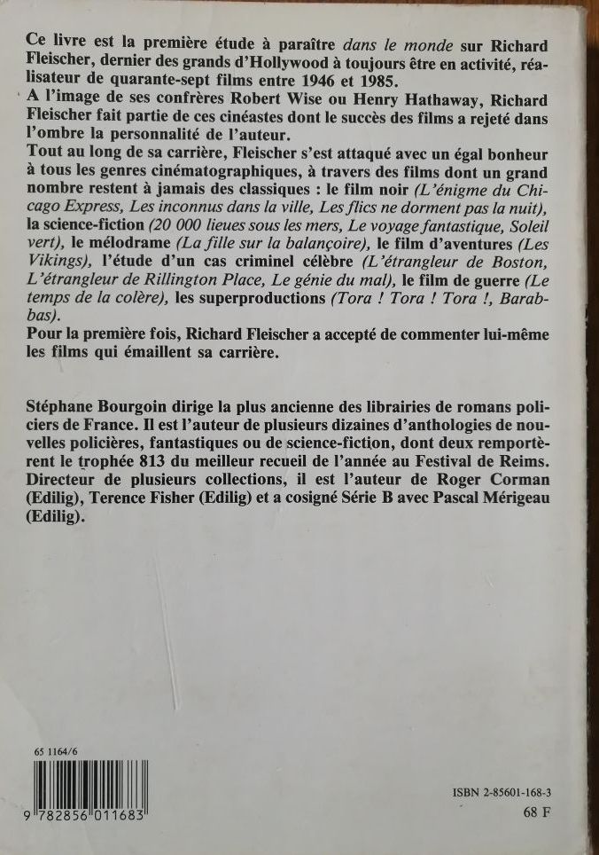 Richard Fleischer 1986 BOURGOIN Stéphane Cinéphilie Cinéma