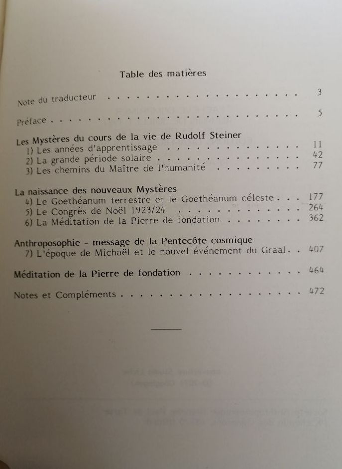 Rudolf Steiner et les mystères angulaires de notre temps 1987