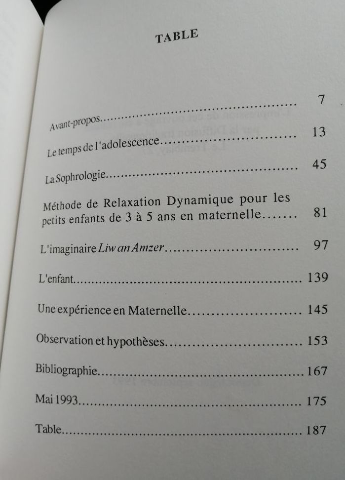 Sophrologie et enchantements 1987 ROBERT DANTEC Mai Sous Relaxation