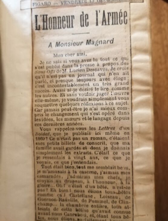 Sous offs Roman militaire 1889 DESCAVES Lucien Pamphlet anti