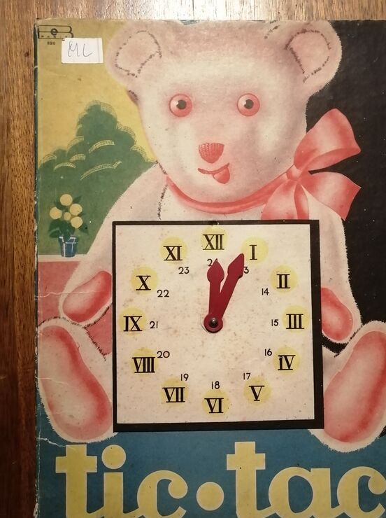 Tic tac Album à colorier apprentissage de l heure 1942 Enfantina